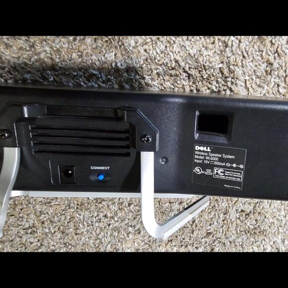 DELL Wireless Speaker System WL6000 With Power Adapter & Extra Speaker UNTESTED - Picture 6 of 8